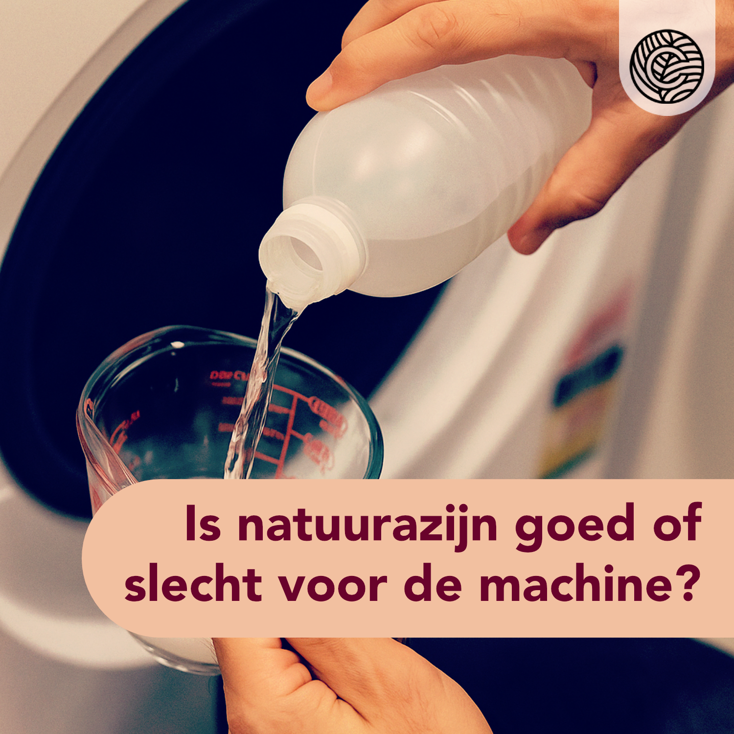 witte azijn in de wasmachine