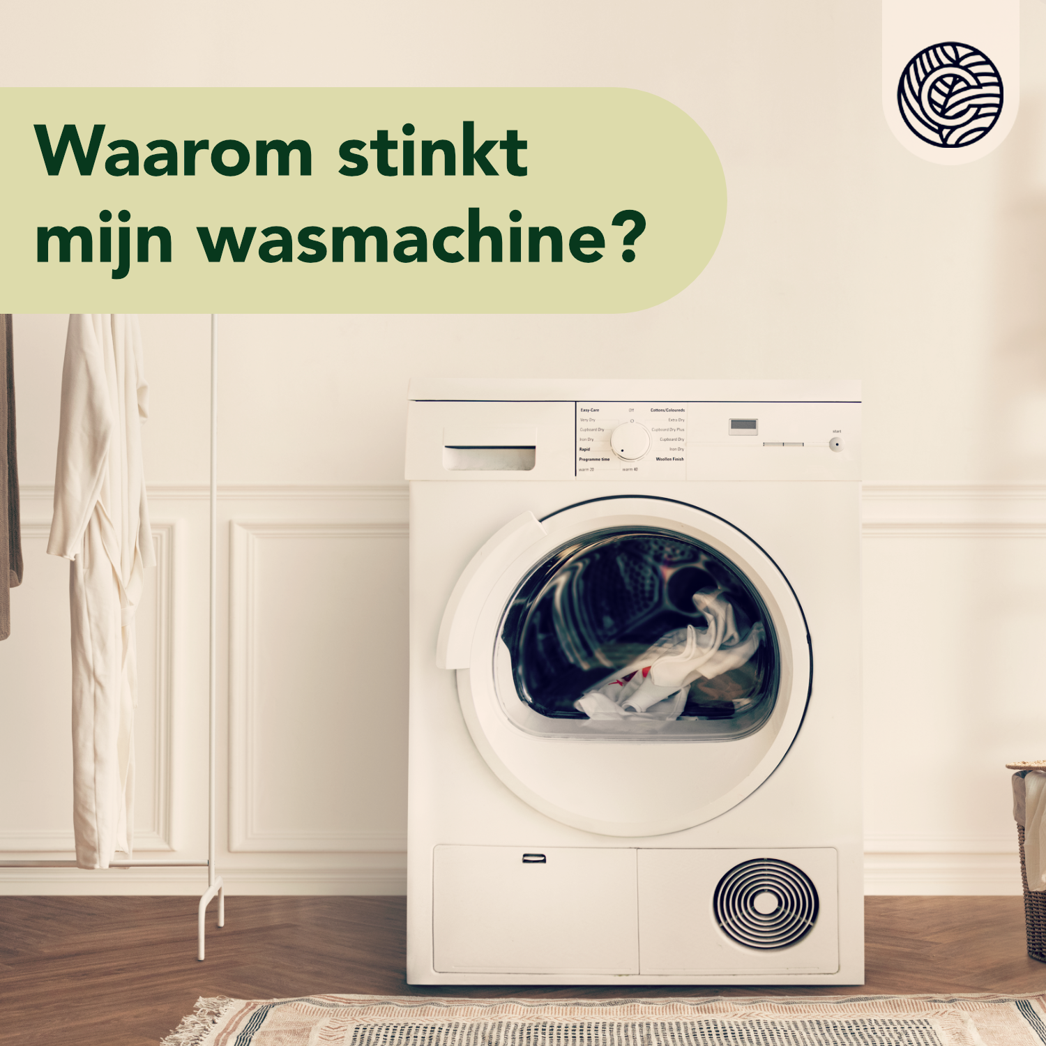 vieze geur in wasmachine