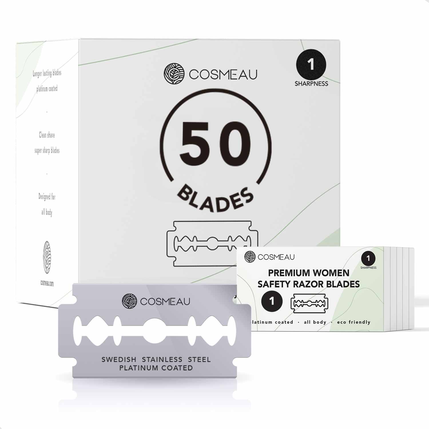 Cosmeau Safety Razor Blades Women Green