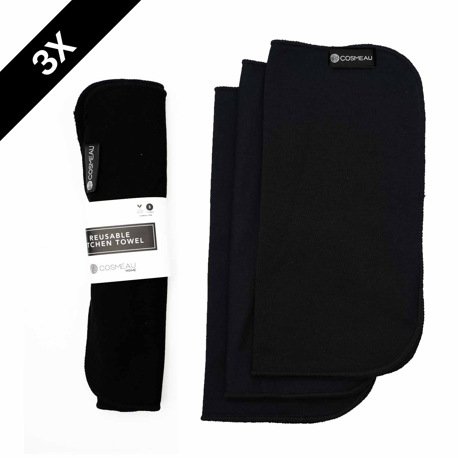 Spültuch Bambus 3 Stück – Cosmeau