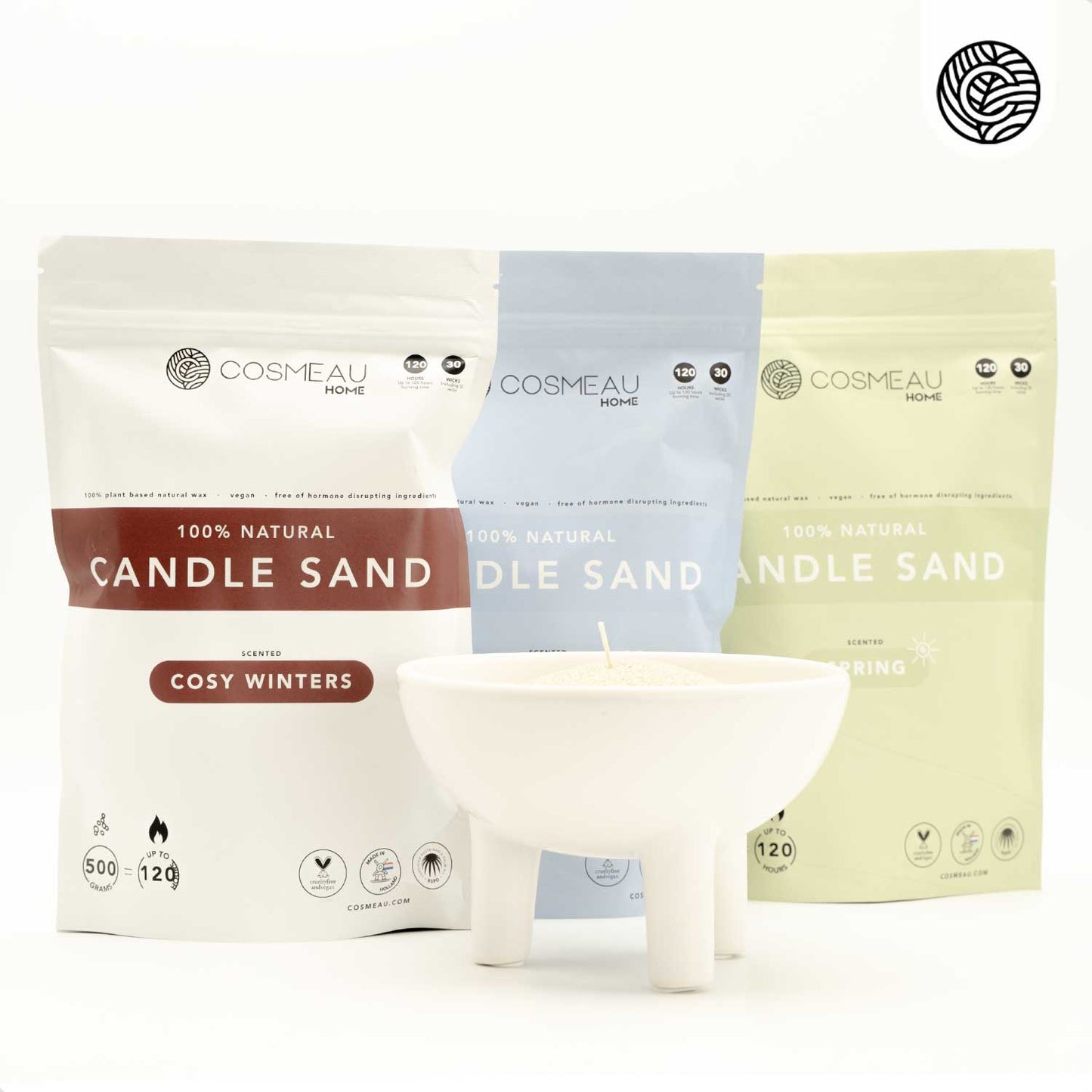 Cosmeau Sand Candle Scented Candle up to 120 Hours