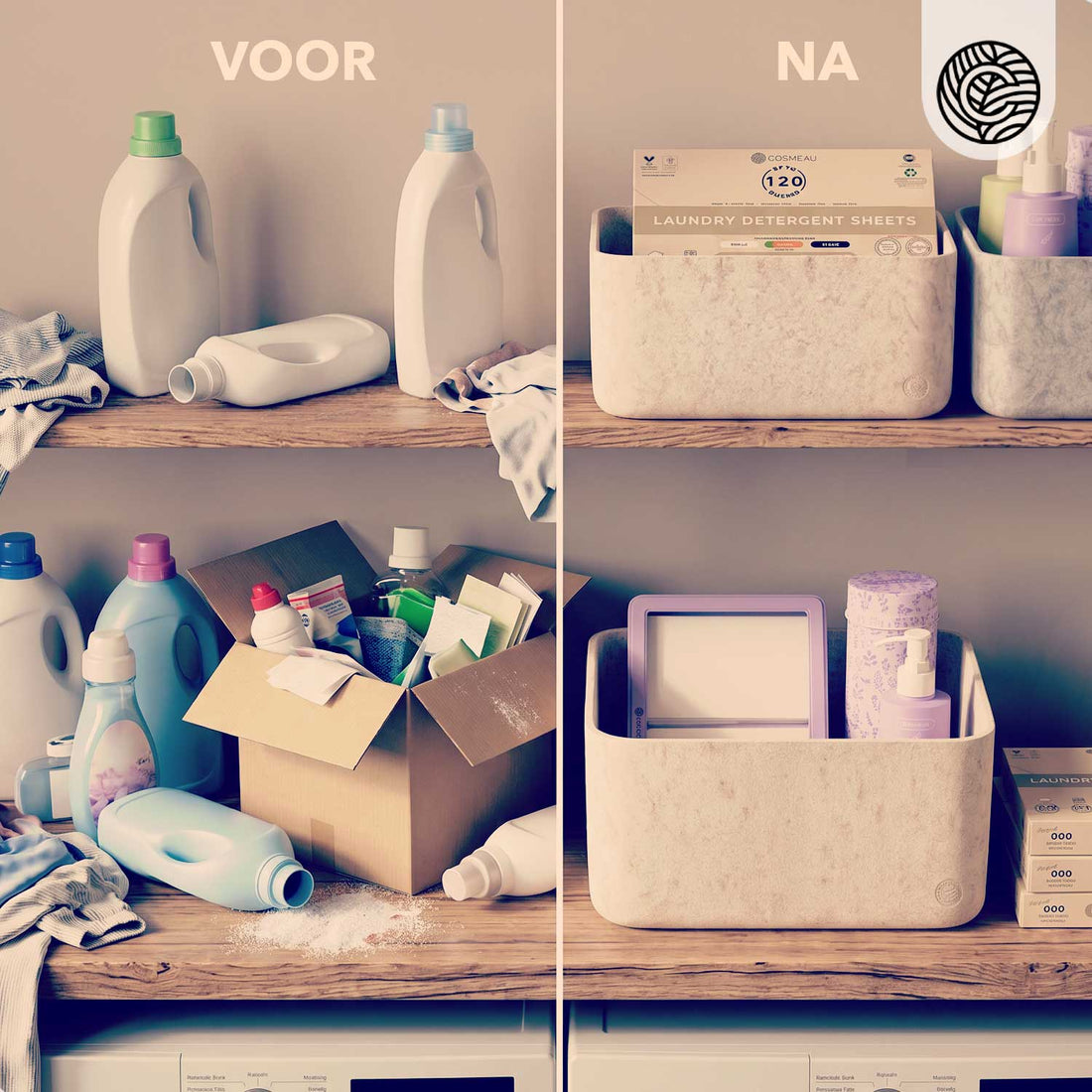 Voor en na voorjaar opruiming met Cosmeau