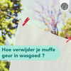 Muffe geur uit je kleding verwijderen zonder wasparfum?