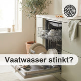 Vaatwasser stinkt? blog afbeelding met gecorrigeerde Cosmeau template
