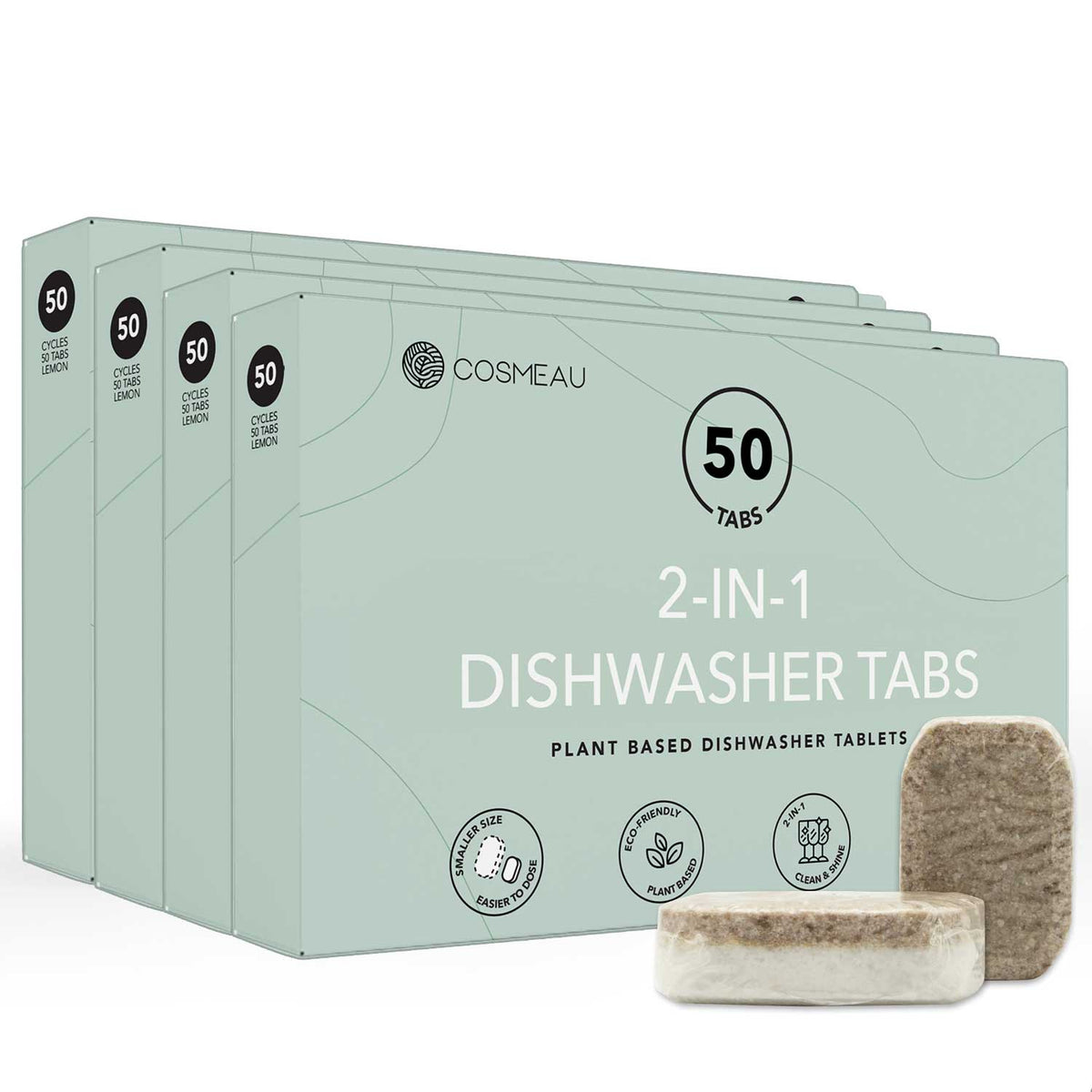 Megavoordeel Dishwasher tablets 4x50 Plant-based