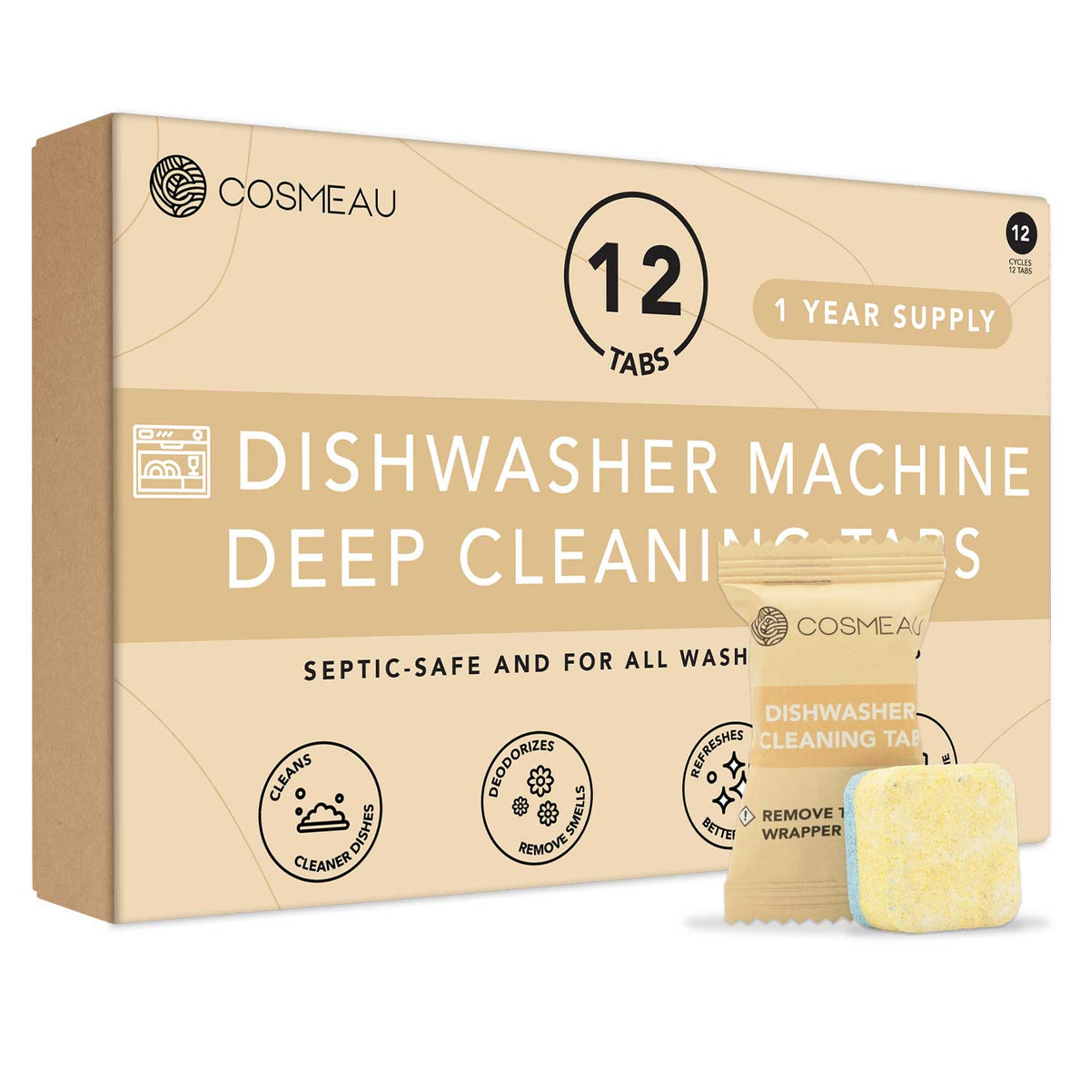 Dishwasher deep-clean tablets