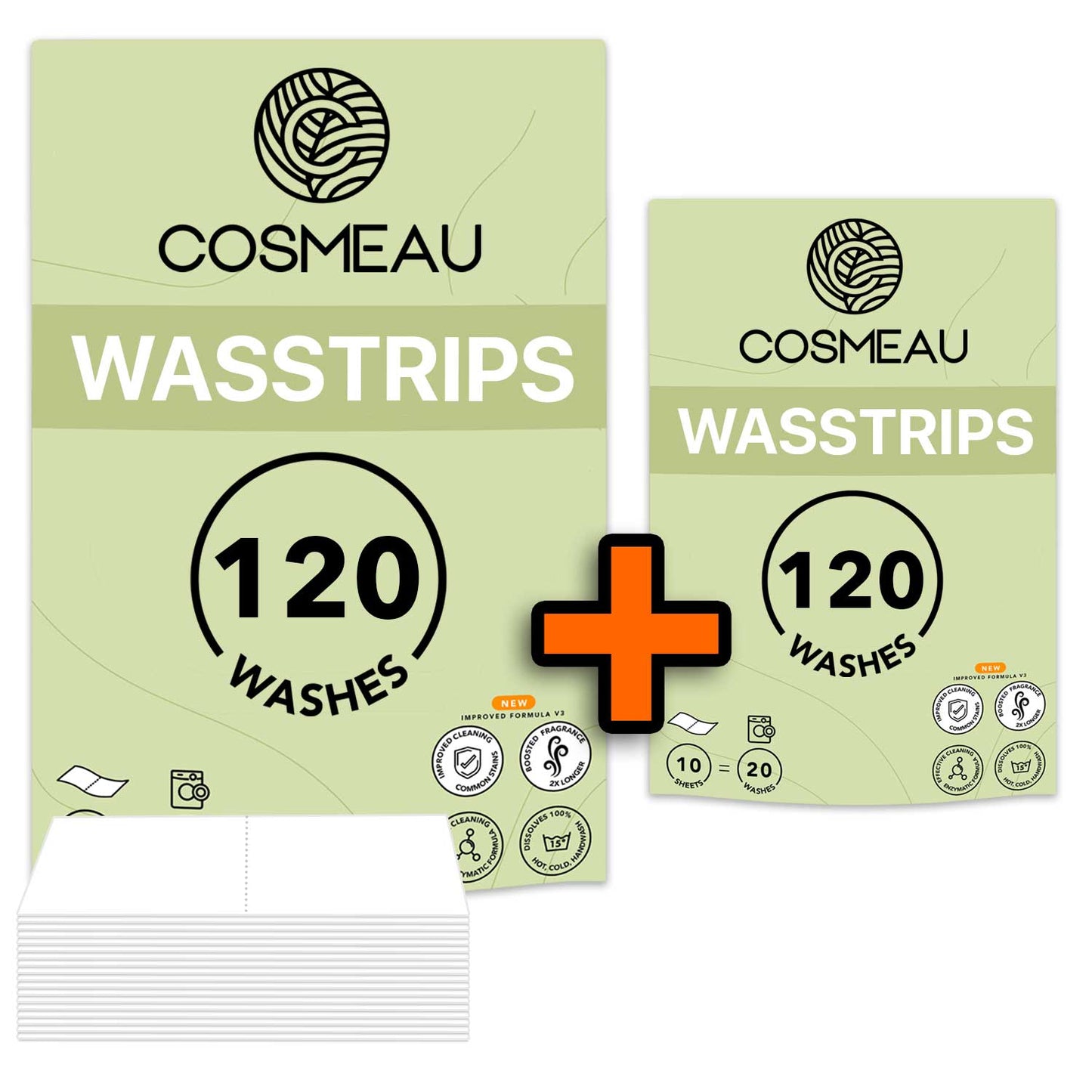 1+1 Gratis 240 Beurten Wasstrips Lentefris