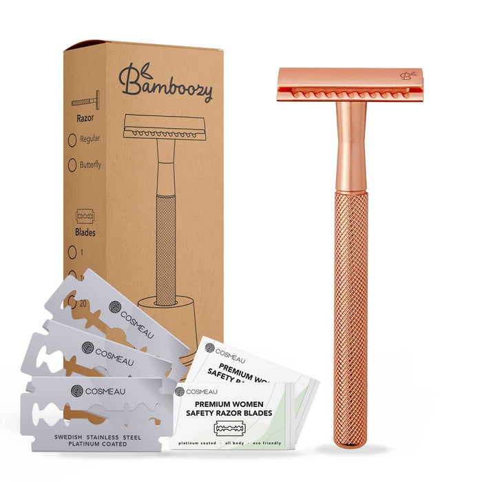 Bamboozy Safety Razor + 20x Klingen Edelstahl