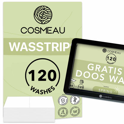 Cosmeau Wasstrips Wasmiddeldoekjes Gratis Bewaardoos Zwart