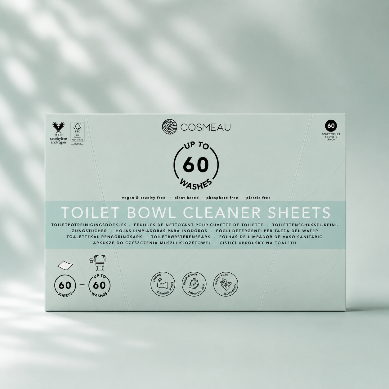 Toilet cleaner strips