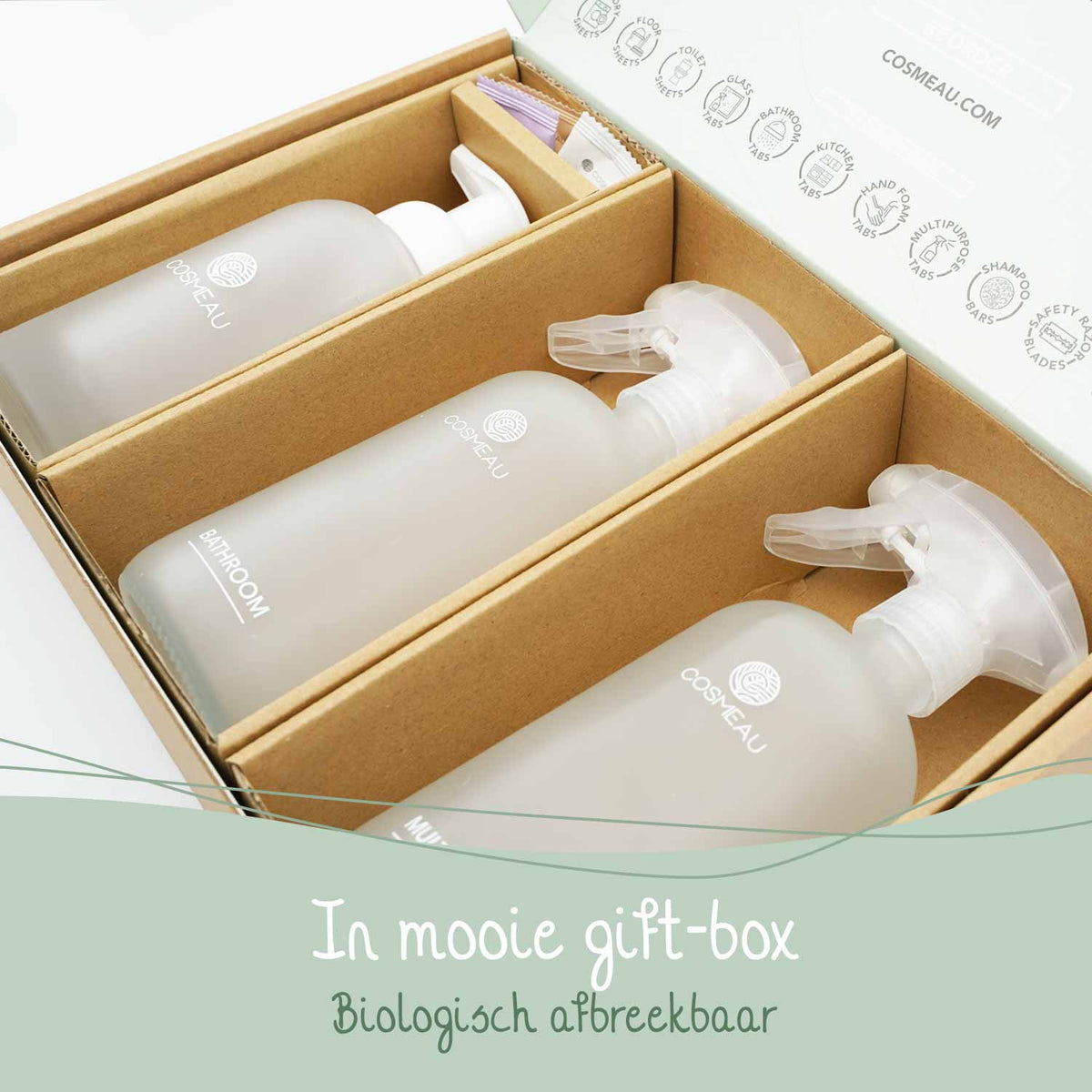Reinigungsset - Matte Glassprühflaschen