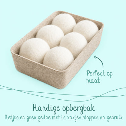 Dryer Balls 6 Pieces with Storage Box