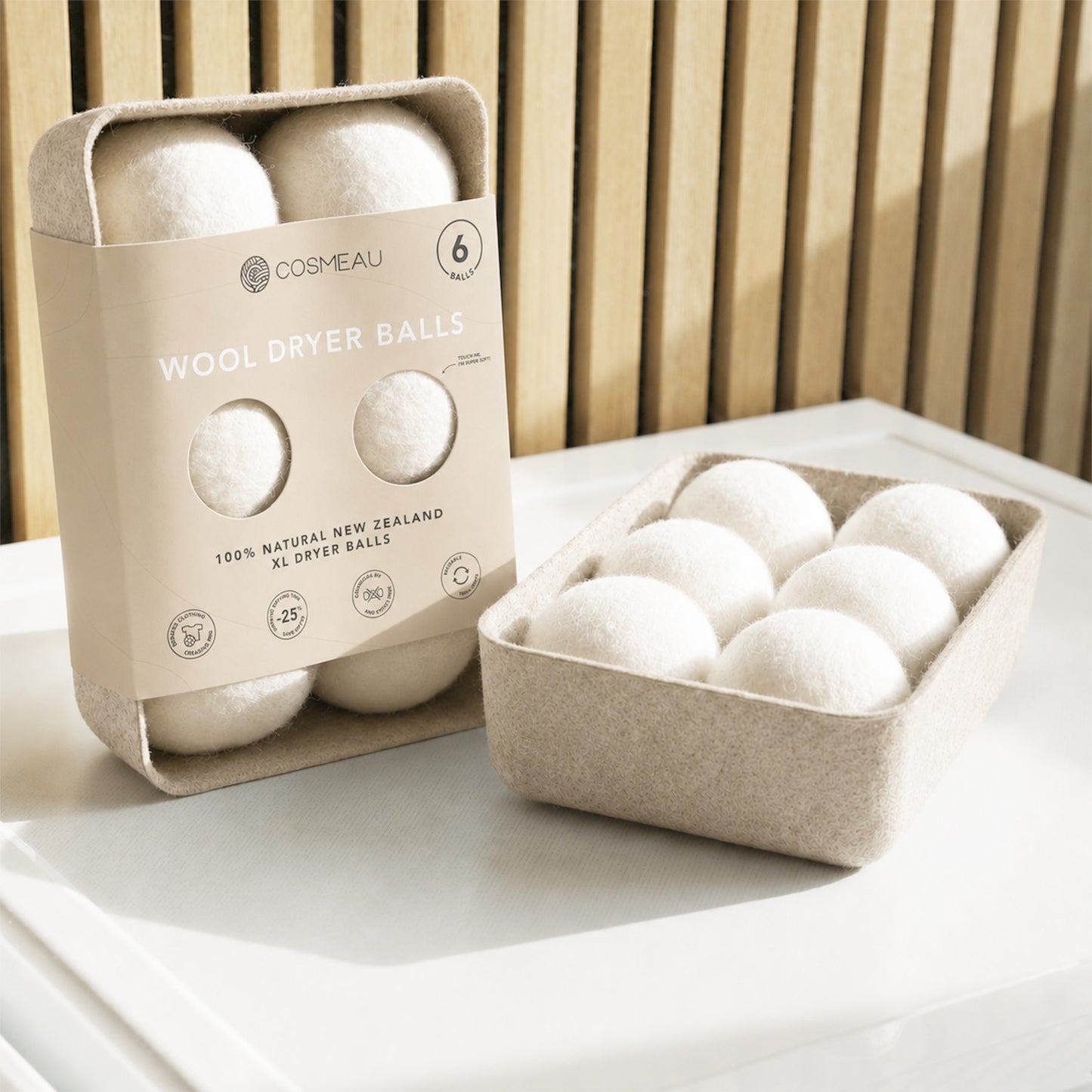 Dryer Balls 6 Pieces with Storage Box