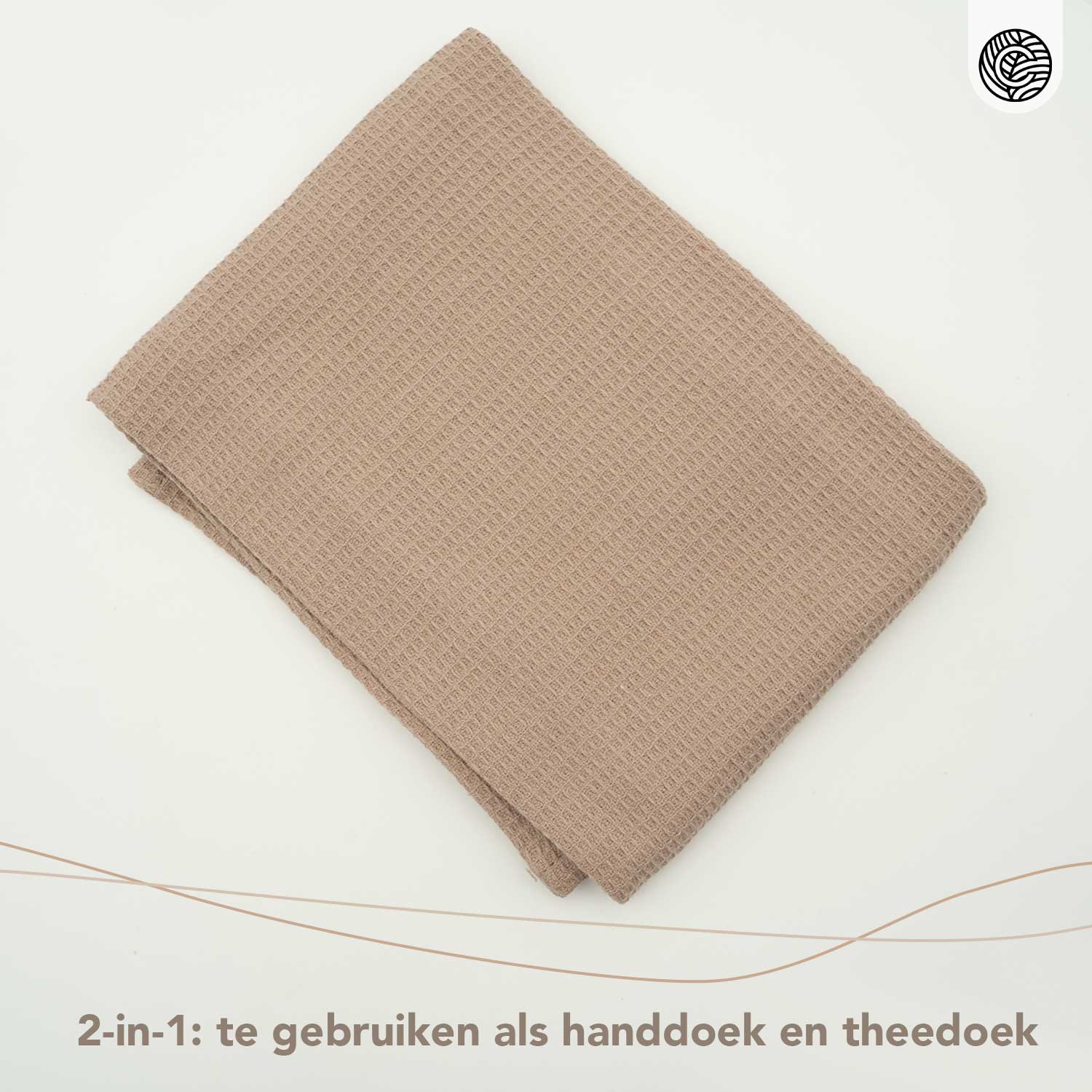 Handdoek en Theedoek 2-in-1