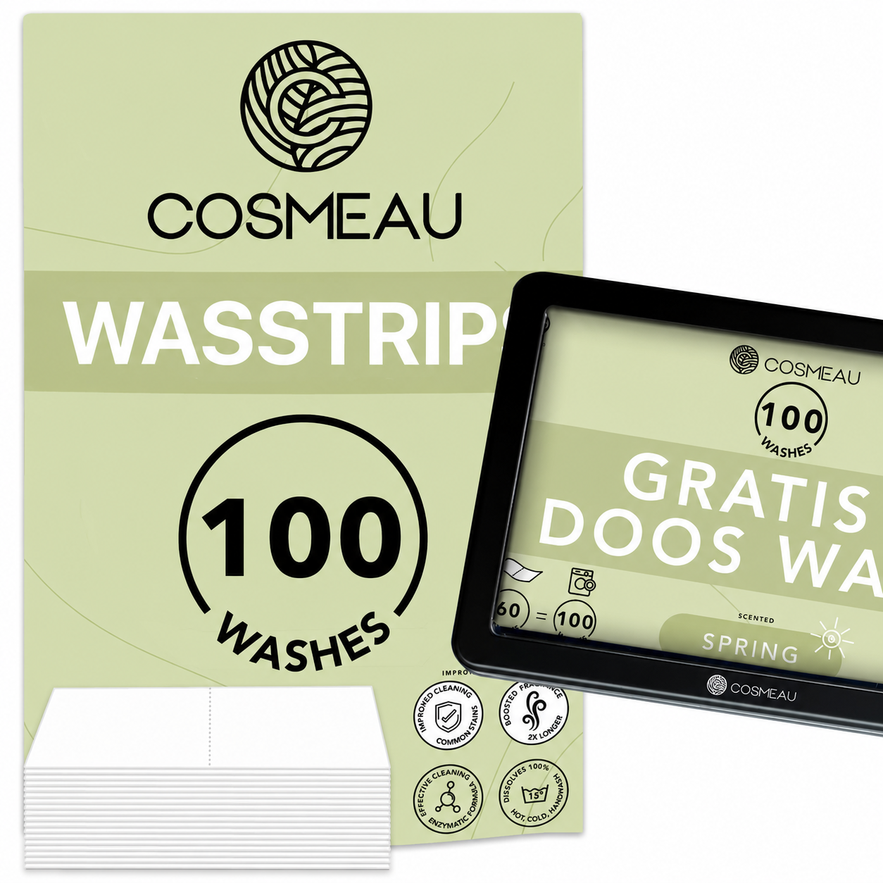 Cosmeau Lentefris 100 wasbeurten met gratis zwarte bewaardoos