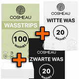 Cosmeau wasstrips Spring 100 wasbeurten met zwarte en witte wasstrips