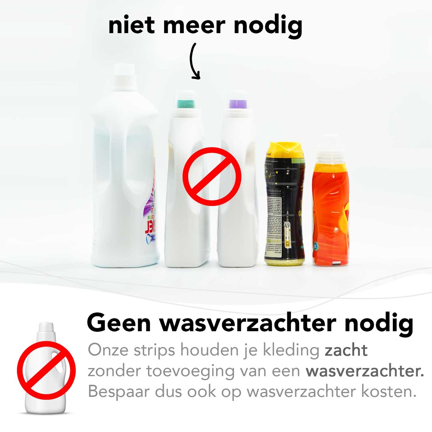 Cosmeau wasstrips geen wasverzachter nodig