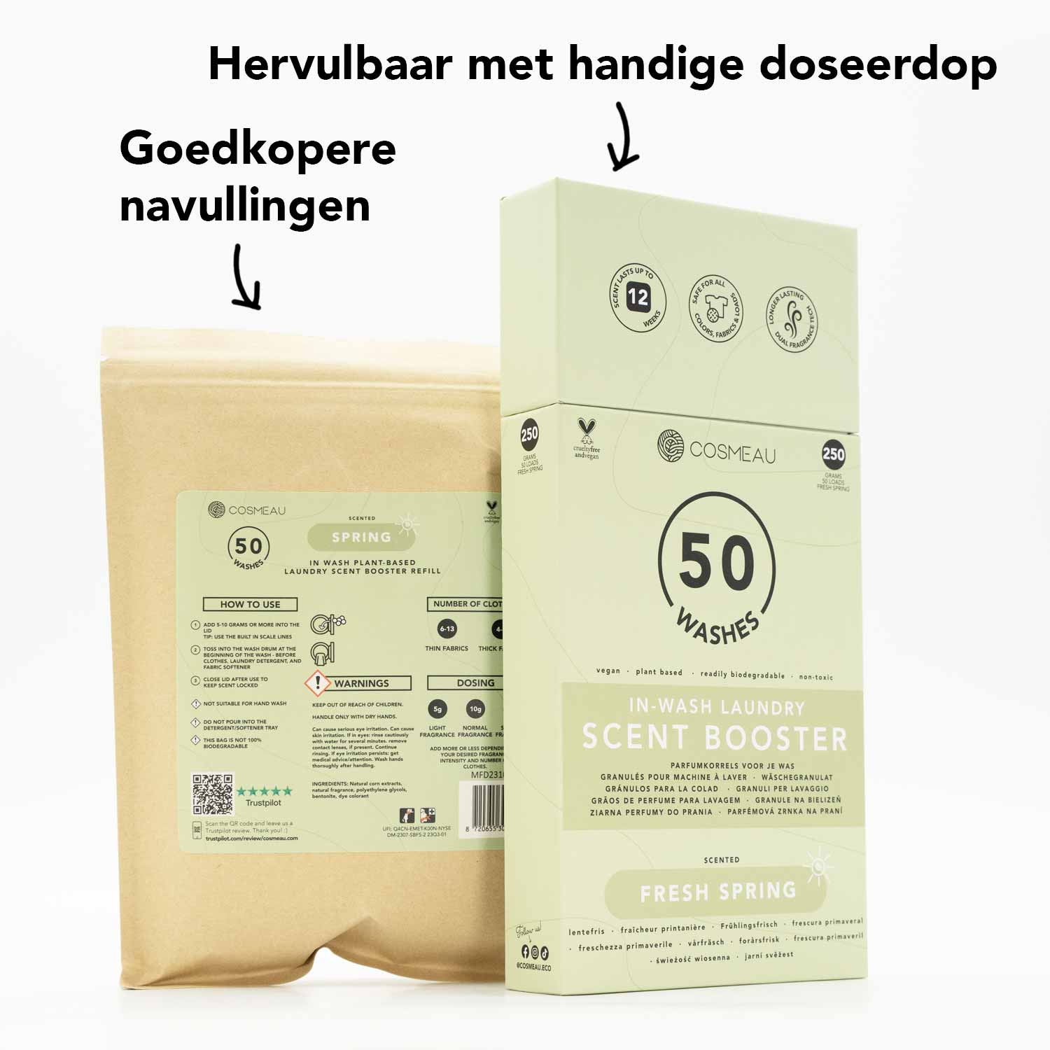 Voordeelverpakking Geurbooster Geurparels 300 Wasbeurten Set