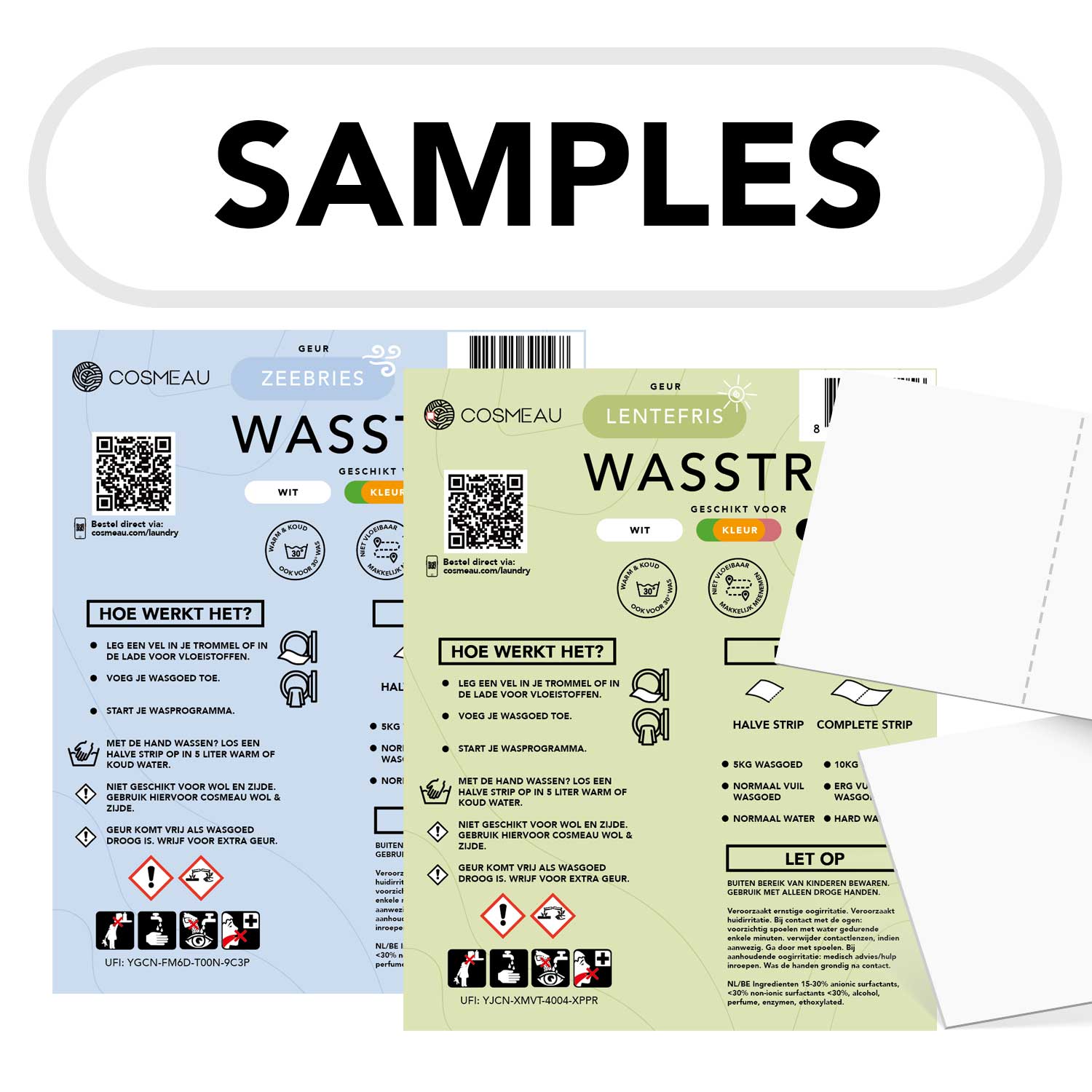 Cosmeau Wasstrip Samples