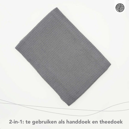 Handdoek en Theedoek 2-in-1