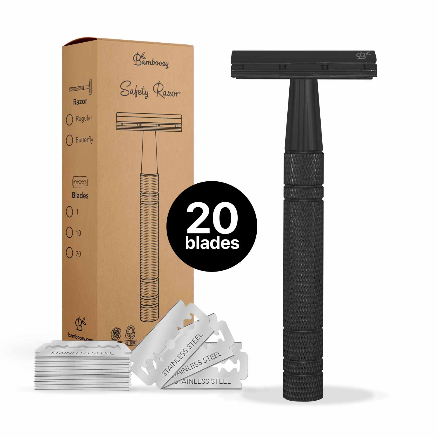 Safety Razor Black Aluminium