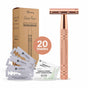 Bamboozy Safety Razor Glossy Rose Gold Aluminium