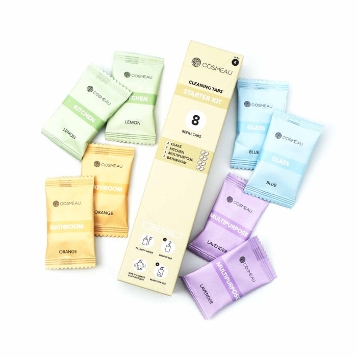 Cleaning Tabs Mix 8 Stuks Starterset Keuken Badkamer Allesreiniger Glas