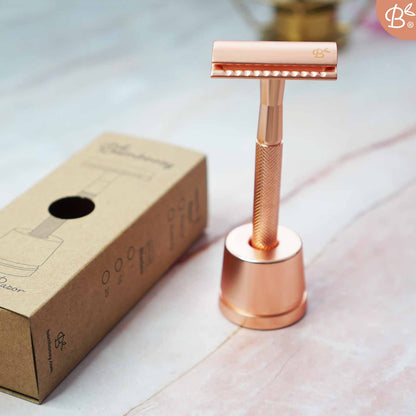 Safety Razor with Stand · 20x Platinum Blades