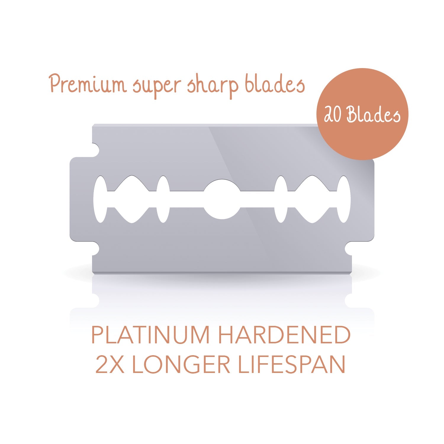 Safety Razor with Stand · 20x Platinum Blades