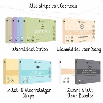 Kleurbooster Wit ALLEEN VOLLEDIG WIT WASGOED (Geen Wasmiddel): Witte Was White Protect Strips