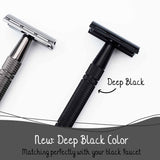 Starter Kit Safety Razor Black Aluminium