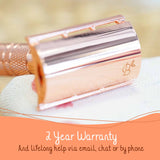 Safety Razor Glossy Rose Gold Aluminium